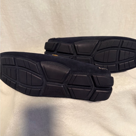 Ferragamo Gancini Suede Driving Shoes main image 4
